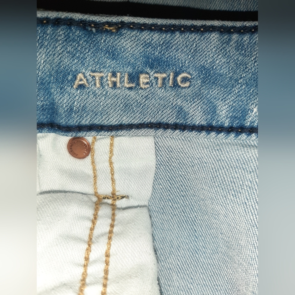 Men's American Eagle Airflex+ Athletic Blue Jeans 38 X 30 - Picture 5 of 7